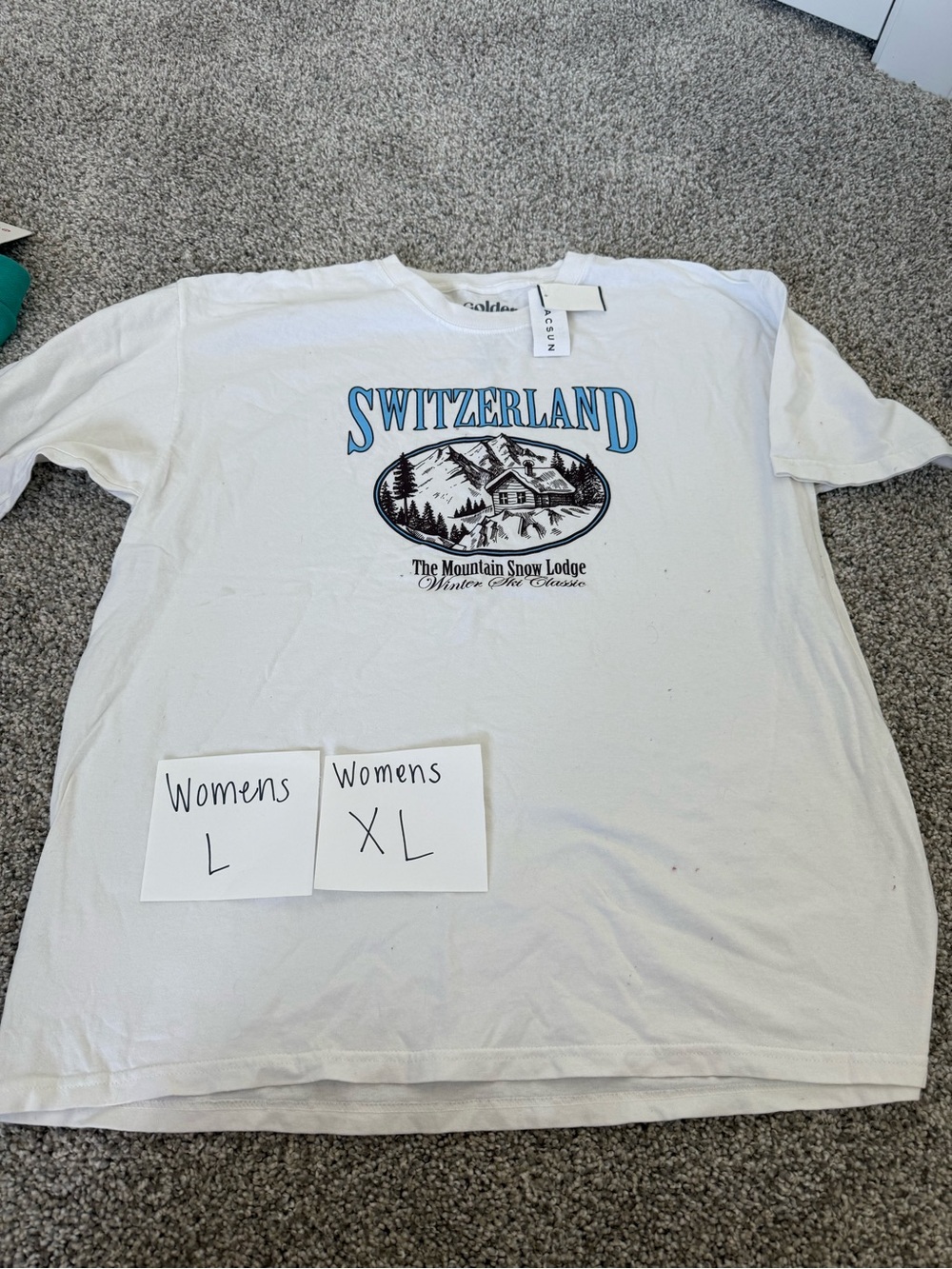 Switzerland Graphic White Women's T-Shirt